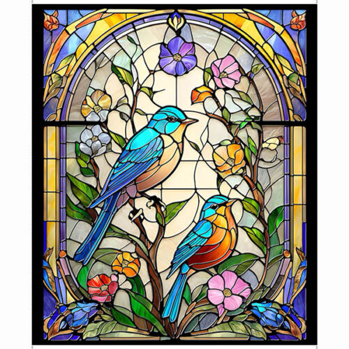Stained Glass Birds