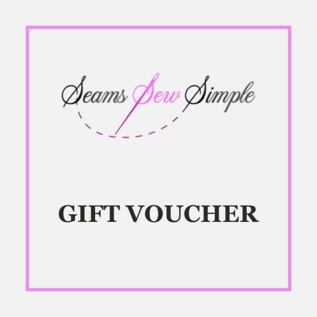 Gift vouchers available online www.seamsewsimple.ie #seamsewsimple  #lastminutegiftidea